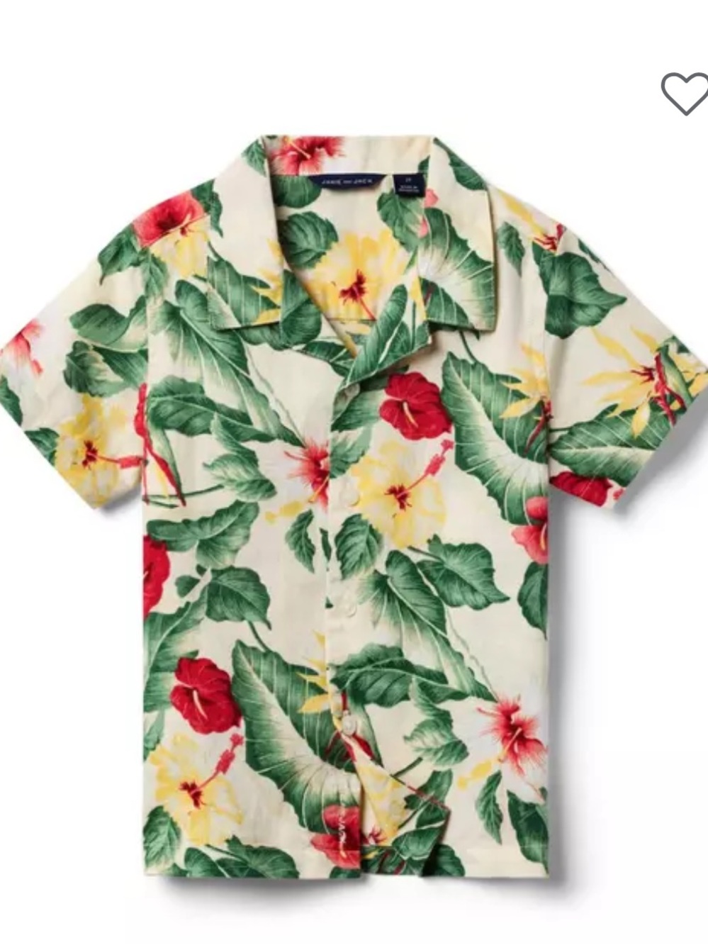 Janie and Jack The Cabana Hawaiian Print Shirt
